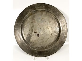 LARGE and IMPRESSIVE (18th c) PEWTER CHARGER