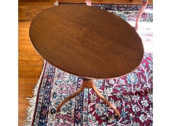 FEDERAL PERIOD TILT TOP CANDLE STAND