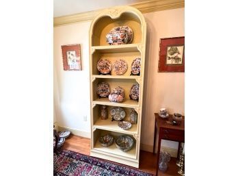 CARVED & PAINTED DISPLAY CASE / BOOKCASE