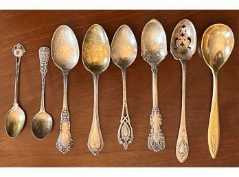 GROUPING OF STERLING SILVER FANCY SPOONS