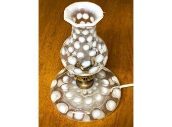 GLASS TABLE LAMP in the VICTORIAN STYLE