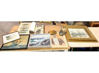 LARGE LOT PRINTS AND FRAMES
