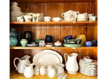 LARGE COLLECTION IRONSTONE, POTTERY AND CHINA