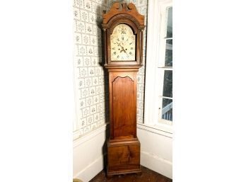 PERIOD COUNTRY CHIPPENDALE TALL CASE CLOCK