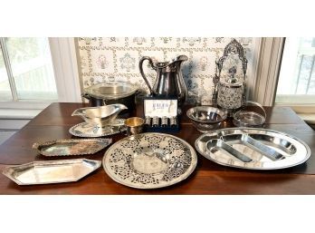 COLLECTION OF SILVER PLATED WARES
