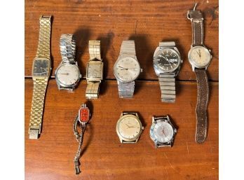 (9) MENS AND LADIES WRIST WATCHES