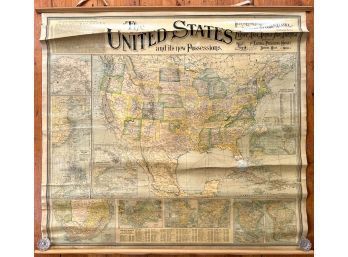 1900 MAP THE UNITED STATES AND ITS NEW POSSESSIONS