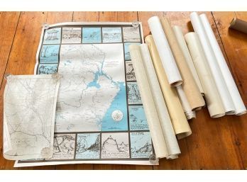 COLLECTION OF CONTEMPORARY MOSTLY NEW ENGLAND MAPS