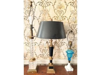 (3) VINTAGE TABLE LAMPS