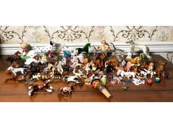 LARGE LOT MOSTLY ANIMAL FIGURINES
