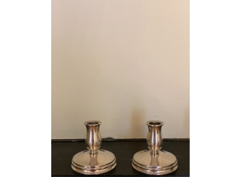 PAIR OF WEIGHTED, VINTAGE TOWLE CANDLESTICKS