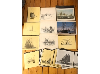 LARGE LOT MARITIME RELATED ETCHING AND PRINTS