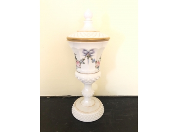 WESTMORELAND MILK GLASS COMPOTE
