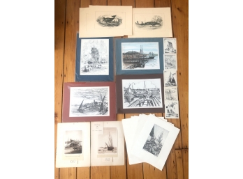 LOT WHALING/MARITIME RELATED PRINTS