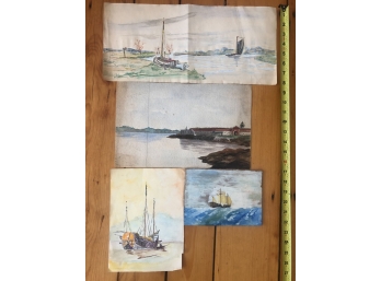 (4) MARITIME RELATED PAINTINGS