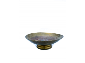 FOOTED BRASS BOWL