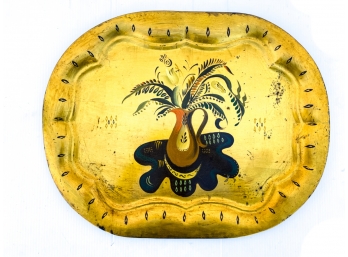 GEORGES BRIARD HAND PAINTED TOLE TRAY