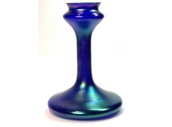 FAVRILE  ART GLASS VASE with BROAD FOOT