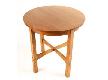 L & J.G. STICKLEY ROUND OCCASIONAL TABLE