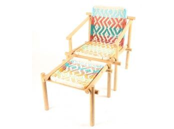 MACROME LOLLING CHAIR by ANTHROPOLOGY