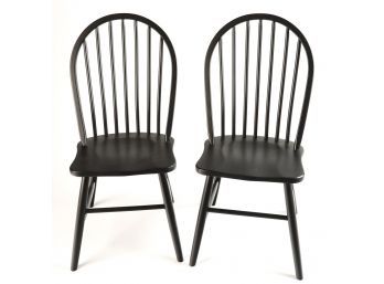 (2) CHILTON FURNITURE WINDSOR MAPLE SIDE CHAIRS