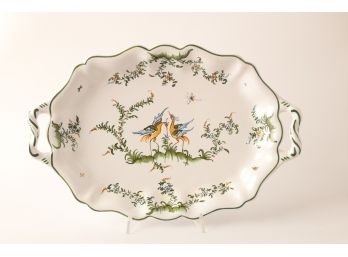 LALLIER A MOUSTIERS FAIENCE TRAY