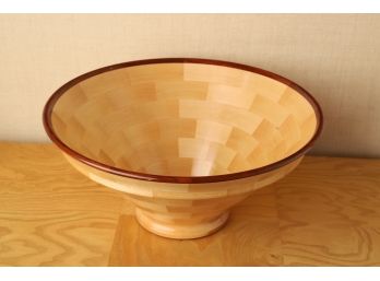 ARTISAN CRAFTED LAMINATED WOODEN BOWL