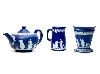 (3) WEDGWOOD PIECES in the same PATTERN