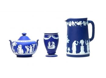 (2) WEDGWOOD PIECES in the same PATTERN & a THIRD