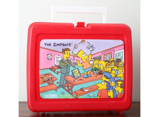EARLY 1990 SIMPSON'S PLASTIC LUNCH BOX