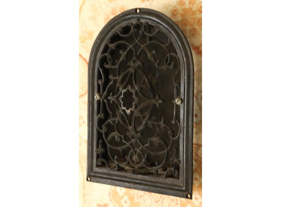 VICTORIAN CAST IRON FIREPLACE LOUVERED VENT