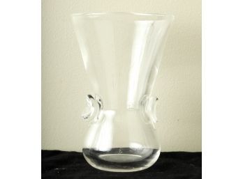 (2) HANDLED STEUBEN GLASS VASE