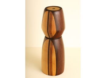 SIGNED ARTISAN CRAFTED WOODEN KALEIDOSCOPE