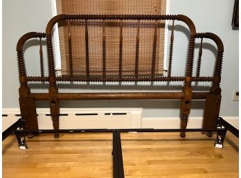 JENNY LIND BED CONVERETED TO KING-SIZED BED