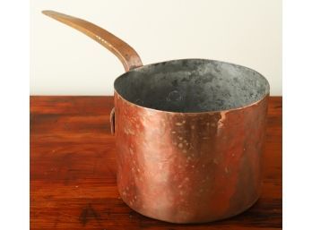 HAND WROUGHT TIN-LINED COPPER POT