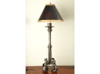 TALL WROUGHT IRON TABLE LAMP