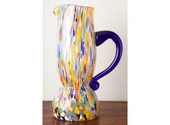 ARTISAN CRAFTED GLASS PITCHER