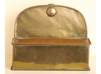 TIN-LINED BRASS & COPPER LETTER BOX