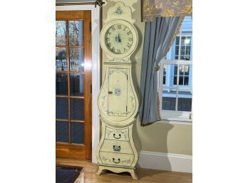 DECORATIVE FRENCH STYLE GRANDFATHER'S CLOCK