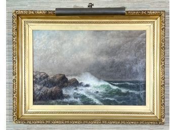 WESLEY ELDRIDGE WEBBER (1841-1914) 'CRASHING SURF'