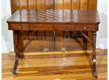 BACKGAMMON & CHESS REGENCY STYLE GAME TABLE