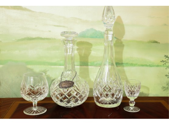 (2) CRYSTAL DECANTERS by WATERFORD & GALWAY etc.