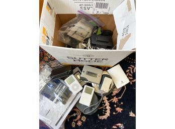 BOX of VINTAGE ELECTRONICS including DISCMAN