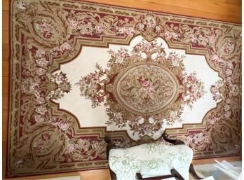 (Late 20th c) AREA RUG with FRENCH INFLUENCE