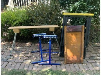 Two Kobalt Rolling Table Saw Stands, Etc.