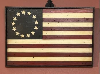 Wood Repurposed into (13) Star Flag