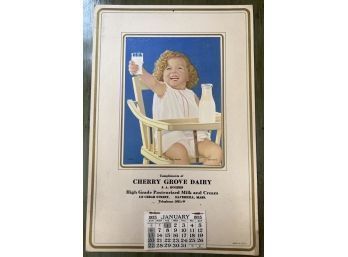 1935 Cherry Grove Dairy Calendar