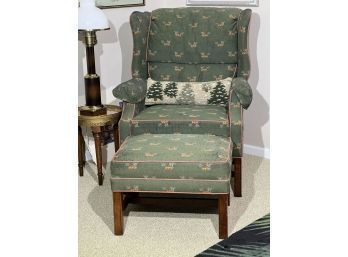 Laine Furniture Upholstered Wing Back Chair
