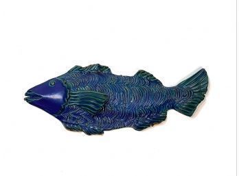 GAIL TURNER EARTHENWARE FISH WALL PLAQUE
