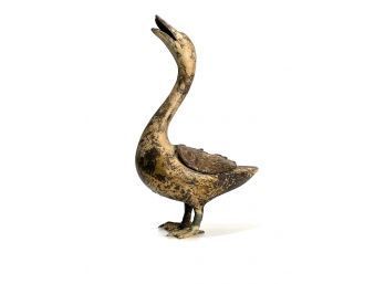CHINESE BRONZE CENSOR in the FORM OF A DUCK